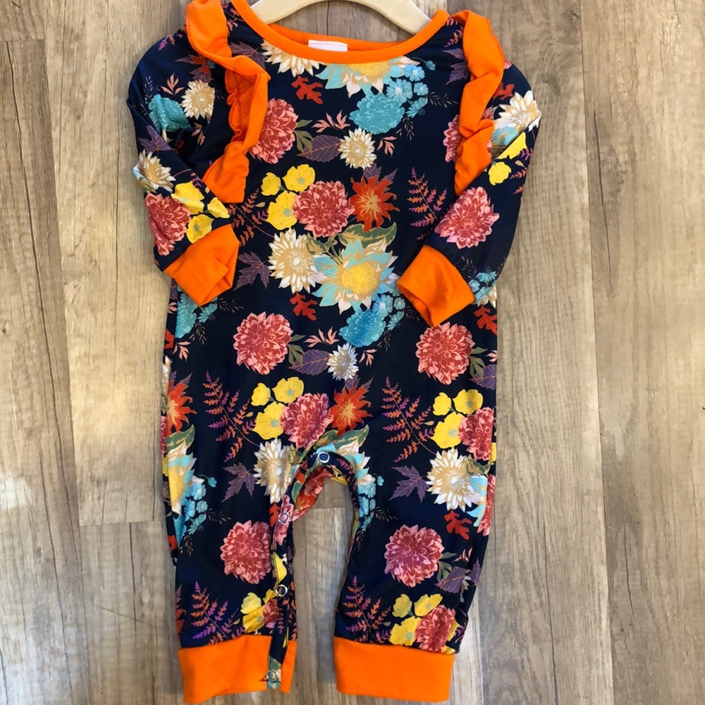 Floral Print Onesie